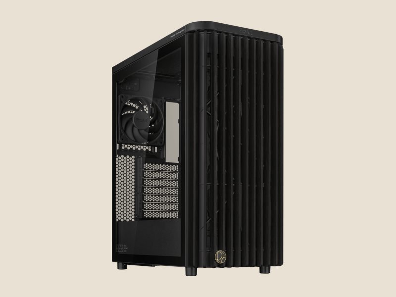 ProArt PA401 Wood Edition in black with a glass panel