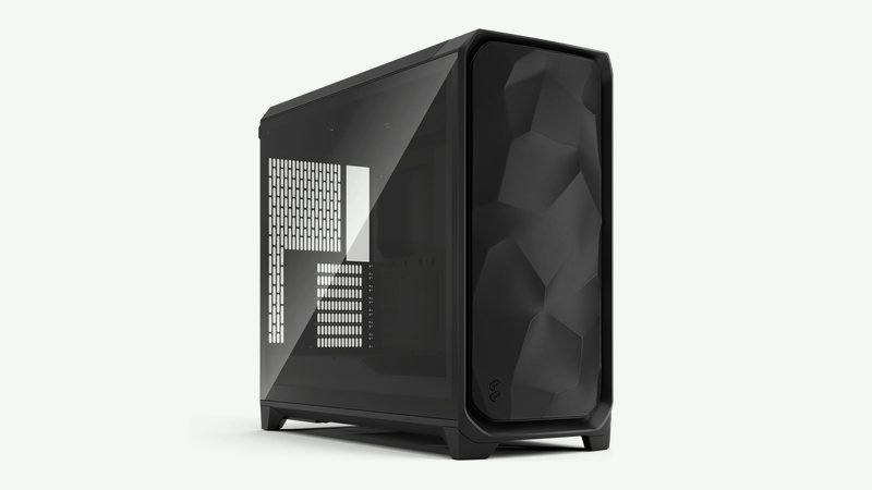 Workstation interior with tower cooler and graphics card